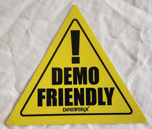 DTX Demo Friendly Decal